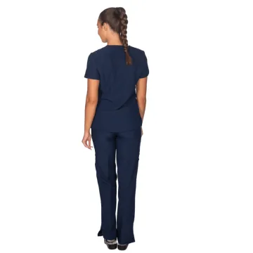 Alezi Women's Medical Scrub – Stretch – Dark Blue Alezi Women's Medical Scrub – Stretch – Dark Blue