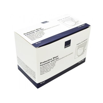 Μάσκες χειρουργικές προστασίας δετές 50 τεμαχίων ABENA 98% EN14683 TYPE IIR γαλάζιο Μάσκες χειρουργικές προστασίας δετές 50 τεμαχίων ABENA 98% EN14683 TYPE IIR γαλάζιο