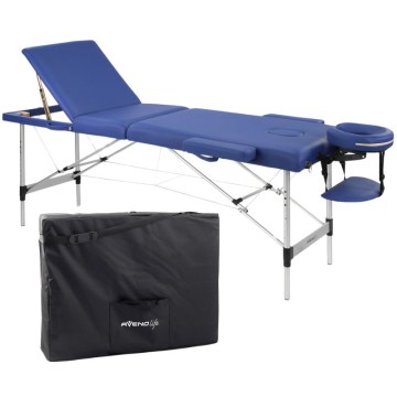 Adele Blue Portable Massage Table 3-Section Adele Blue Portable Massage Table 3-Section