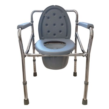 Foldable, stationary toilet chair Foldable, stationary toilet chair