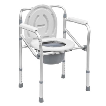 Foldable, stationary toilet chair Foldable, stationary toilet chair