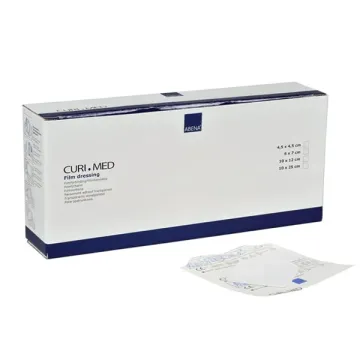 Curi-Med Transparent Adhesive Sterile Dressing, 6x7cm, 100 pcs Curi-Med Transparent Adhesive Sterile Dressing, 6x7cm, 100 pcs