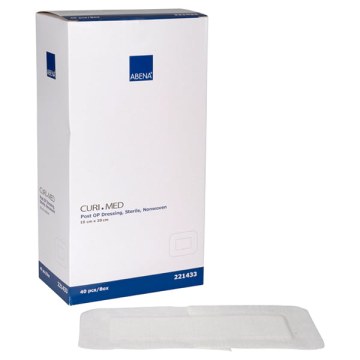 Curi-Med Sterile Adhesive Dressing, non-woven, 10x20cm, 40 pcs. Curi-Med Sterile Adhesive Dressing, non-woven, 10x20cm, 40 pcs.
