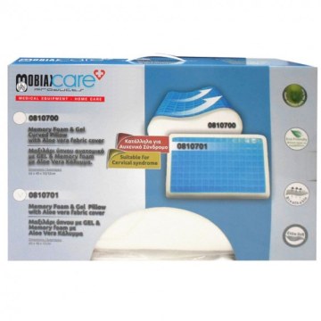Μαξιλάρι ύπνου με Gel & Memory Foam με Aloe Vera Κάλυμμα Μαξιλάρι ύπνου με Gel & Memory Foam με Aloe Vera Κάλυμμα