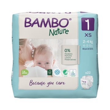 Οικολογικές Παιδικές Πάνες bambo nature 1 (2-4kg XS) Οικολογικές Παιδικές Πάνες bambo nature 1 (2-4kg XS)